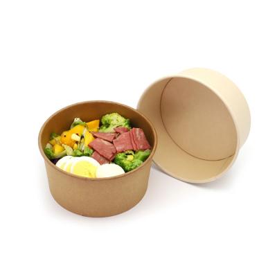 China Biodegradable Take Out Food Craft Biodegradable Paper Salad Bowl for sale