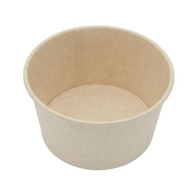 China 750ml Disposable Biodegradable Biodegradable Soup Salad Takeout Shallow Paper Bowl Wrapping Paper for sale