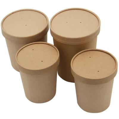 China Hot Selling Biodegradable Custom Kraft Paper Disposable Coffee Cups With Lids for sale