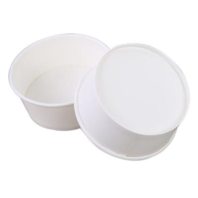 China 4oz Ice Cream Paper Box Bowl Biodegradable Packaging Paper Cup for sale