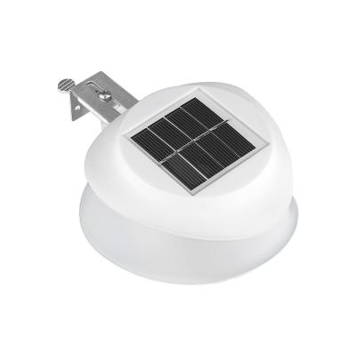 China Solar Powered Outdoor Garden Gutter Light New Led Solar 9 UFO White Sun Powered Wall Lamp With Light Sensor For Garden for sale