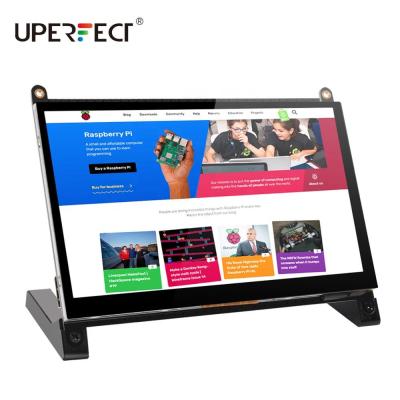 China UPERFECT 7 Inch Raspberry Pi Touch Screen With Portable Dual Speakers 1024X600 IPS Capacitive Display 16.7M for sale