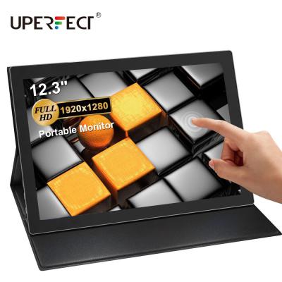 China Uperfect Daily Touch Monitor 12.3 Inch HDM LCD Display Module Portable Touch Screen For Tablets PC/Win 7 8 9 10 for sale