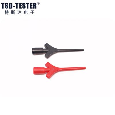 China Super Elasticity and Clamping Strength Multimeter Lead Wire Kit Test Hook Clip Grabbers Test Probe Flight Probe for sale