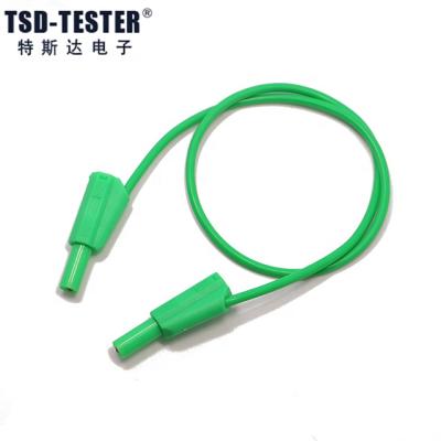 China wire & 4MM Metal Banana Conductive Colored Dry Soft Test Lead for sale