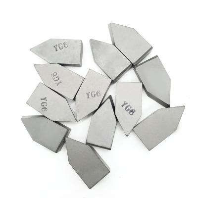 China Cutting processing YG6 tungsten carbide brazing cutter head C122/cutting blade tips for sale