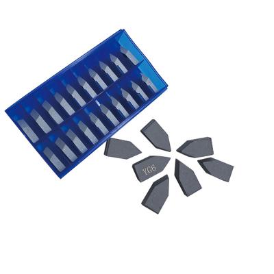 China CNC Lathe YG6 Tungsten Brazed Tips C125 C122 C120 Carbide Inserts Threading Turning Tools for sale