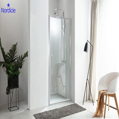 China Modern Silver Bathroom Glass Door Corner Tempered Glass Shower Frameless Shower Enclosure for sale