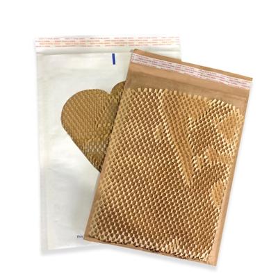 China Degradable material and environmental protection 2022 wholesale stock biodegradable honeycomb flexible packaging mail compostable shockproof transport packaging bags for sale