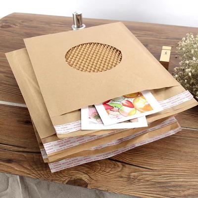 China Features In stock honeycomb cushioned messenger mail padded mailers eco-friendly corrugated bubble envelope mailers for sale