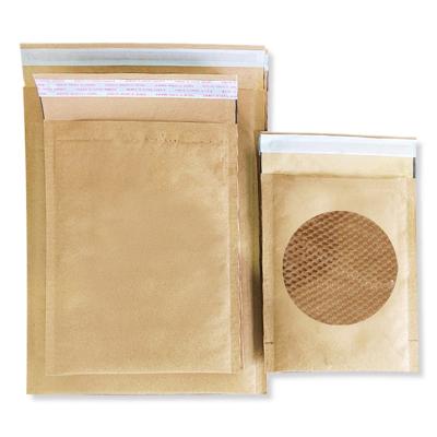 China Degradable material and environmental protection Custom Printed Mail Honeycomb Filled Envelope Packaging Poly Grey Honey Comb King Size Filled Bubble Liner for sale