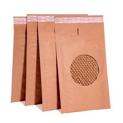 China Shoes & clothing Honeycomb mail Bags  Padded Shipping Mailing Bags Eco Friendly Compostable Kraft Bubble Envelopes for sale