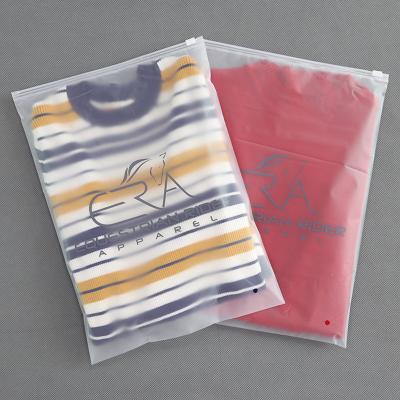 China Moisture Proof Factory Customized Garment Plastic Zipper Bags Custom Printed Packaging PE Bags T-shirt Clothes Packaging Zipper for sale