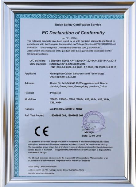 CE - Guangzhou Caiwei Electronic Technology Development Co., Ltd.