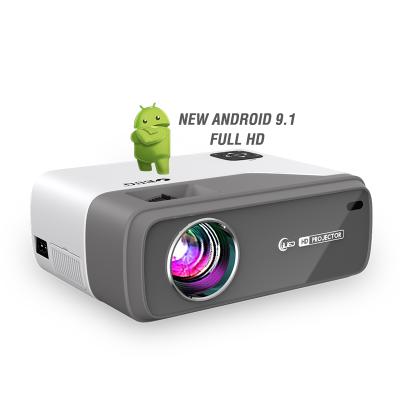 China Android 9.1 BT Projector Beamer TV Short Throw New Portable Wireless HD Led 1080p USB Video Projector for sale