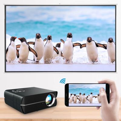 China New Android 9.0 BT 5.0 home cinema built-in projector 1080P full hd portable projector 3D lcd led projection tv for sale