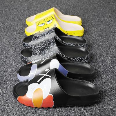 China Fashion Trend Yeezy Slides Custom Logo Women Flat Platform Yeezy Slippers Unisex Brand EVA Yeezy Slides For Man for sale