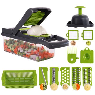 China Amazon Hot Selling Vegetable Veggie Stored Chopper Thick Slicer Kichen Tools for sale