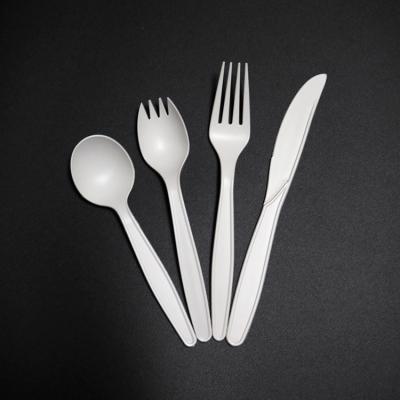 China Degradable Biodegradable Knife Cutlery Set Biodegradation Disposable Fork for sale