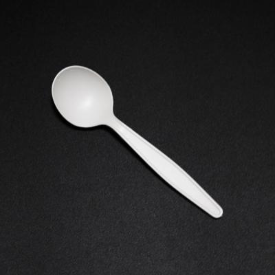 China Bio Plant Fiber Chinese Style Biodegradable Disposable Soup Spoon for sale