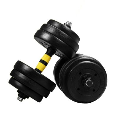 China Universal Adjustable Dumbbell Set For Sale Cement Barbell Dumbbell Set 30kg for sale