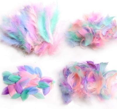 China 100% high quality natural goose feather pastel feathers for sale