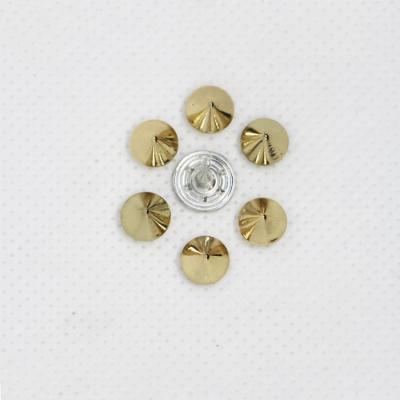 China High quality nickel free alloy rivet custom factory brushed metal brass jeans button for clothes for sale