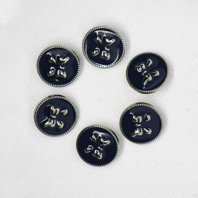 China Factory price metal alloy nickel free custom button with back hook for coat metal navy buttons sewing button for sale