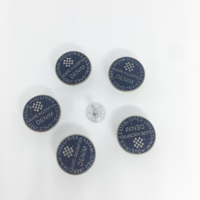 China High quality classic custom metal logo accessories lattice zinc alloy new style zinc alloy nickel free classic denim jeans buttons for jeans for sale