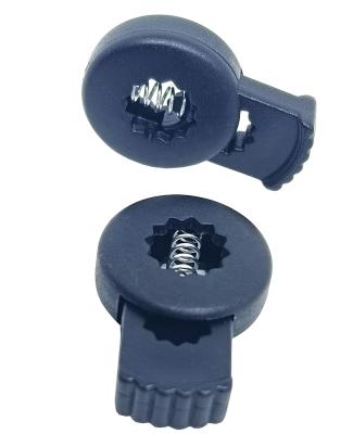 China Nickel Free Rope Lock Plastic Stoppers Ellipse Shape Type Nylon Rope Cord Hardware Original Stoppers for sale