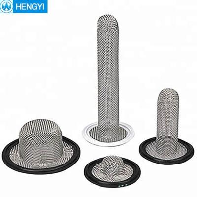 China 400 Micron Liquid Cylindrical Wire Mesh Filter Dust Filter for sale