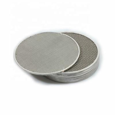 China Liquid Filter 10 Micron Sintered Stainless Mesh Metal Sintered Stainless Steel Porous Filter Disc for sale