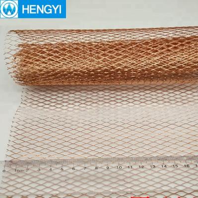 China Perforated Perforated Metal Speaker Grill Copper Mesh Screen for sale