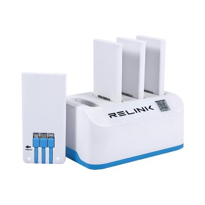 China Chain Store Reconnect 4 Port Portable Mobile Rental Battery Fast Charge Shared Powerbank Station for sale