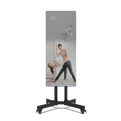 China Modern Touch Screen Workout Mirror Exercise Fitness Mirror Smart Digital Signage and Displays Kiosk Advertising Players Screens for sale