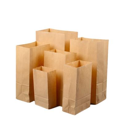 China Eco-friendly Recyclable Custom Logo Wholesale Shopping Plain Brown Tote Paper Bag for sale