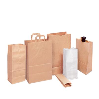 China Carry Recycled Brown White Custom Takeout Wholesale Recyclable Printed Paper Fast Food Wrapping Paper Bags For Restaurant Packaging for sale