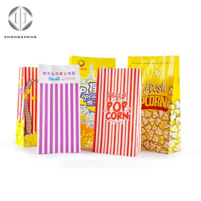 China Best Price Recyclable Popcorn Resealable Kraft White Bag for sale