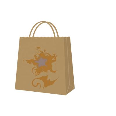 China Recycled Materials Paper Bag Clothing Shopping Bag Custom Gift Packaging Handbag White OEM Customized LOGO Industrial Surface Packing Pcs for sale