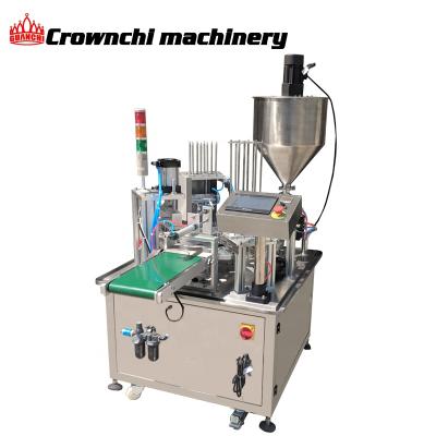 China Automatic Food Maker Plastic Cup Sauce Honey Filling And Sealing Machine With Alarm Function for sale