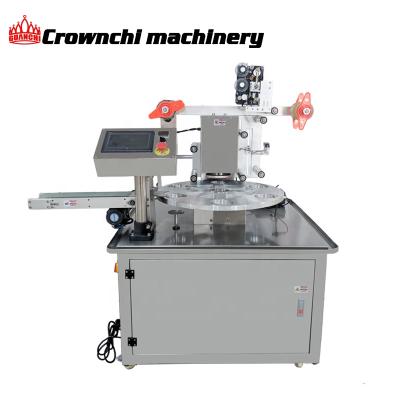 China Automatic Pneumatic Plastic Food Paper Cup Sealer Sealing Machine for sale