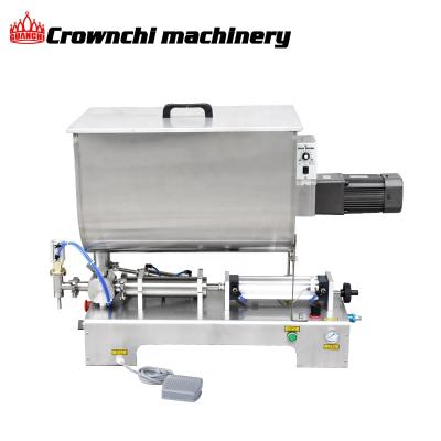 China Manual semi-automatic food sauce paste piston filling machine ready for ship for sale