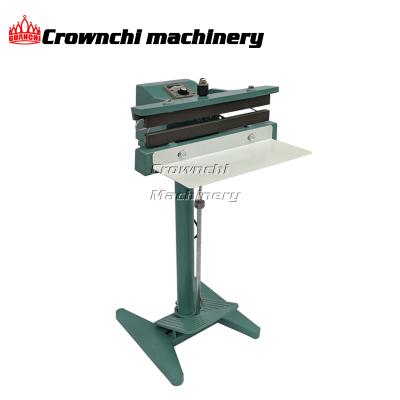 China PFS-D400 Factory Price Food Vertical Model Plastic Bag Film Foot Pedal Impulse Direct Heat Sealing Machine for sale