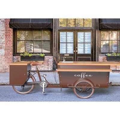 China New coffee good quality low price CE certificate fashion bike food cart/coffee mobile bike for sale