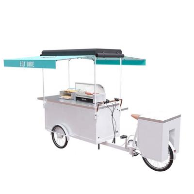 China Standard Hot Selling Dismountable Ice Cream Cart Hot Dog Food Bike Snack Truck for sale