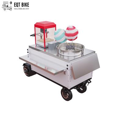 China Retail Gas Cotton Candy Floss Machine Cart Scooter With 4 Wheels for sale