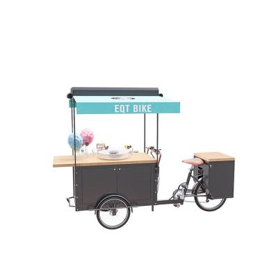 China Snacks Customized Mobile Electric Snack Cart Cotton Candy Candy Bike for sale