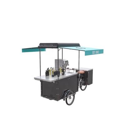 China Cafe Three Wheel Bike Hot Selling Electric Tea Or Coffee Tricycle Cargo Bike For Cold Drinks for sale