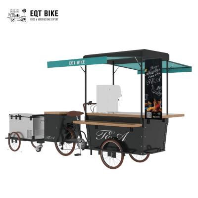 China Cafe CE Cafe Bicycle Street Food Kiosk Cart For Sale for sale