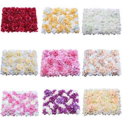 China Natural touch Amazon artificial silk fabric simulation flower background wall decoration flower wall hot selling for sale